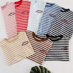 Remera rayada Angosta Oversize