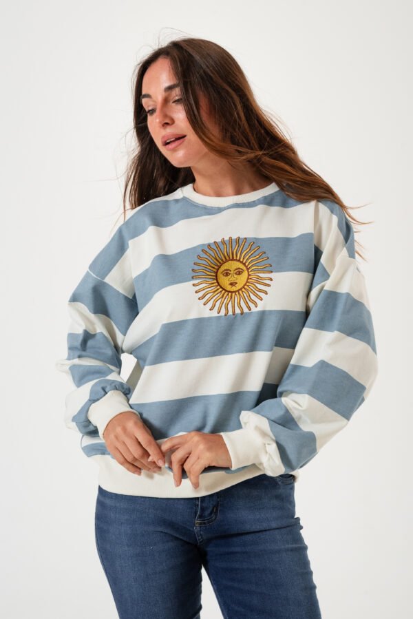 Buzo rayado sol